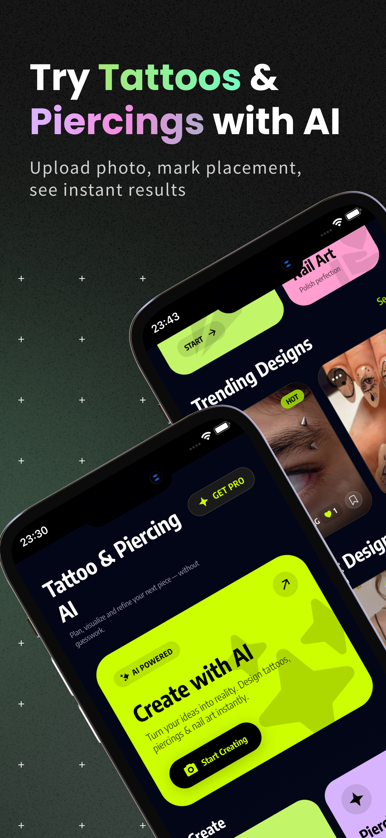Tattoo & Piercing AI Example 1